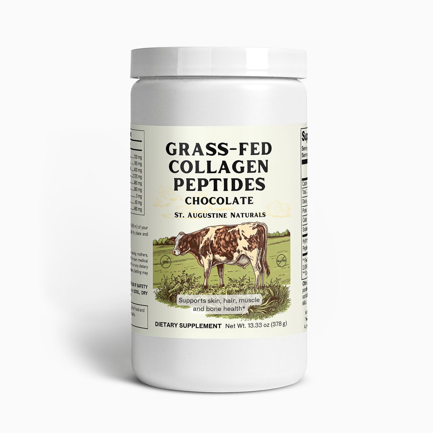 Grass-Fed Collagen Peptides Powder (Chocolate)